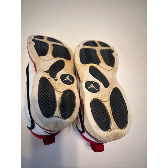 Jordan Toddler Size 10C Pro Strong Sneakers White Black Red Sporty Basketball - Picture 12 of 13